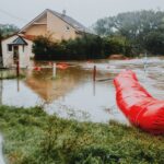 Wasserschaden in einem Kellerraum eines Wohnhauses